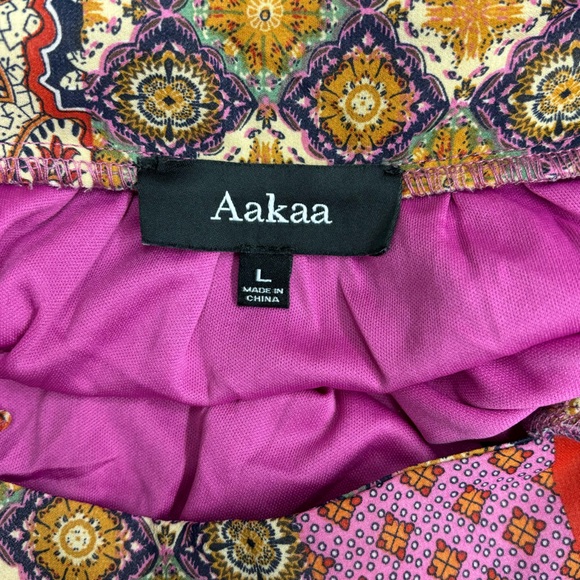 Boho Aakaa dress with patchwork design, size large - Picture 10 of 10